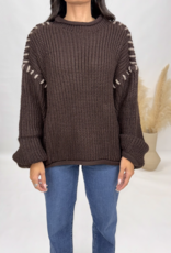 bp Contrast Stitch Sweater