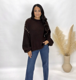 bp Contrast Stitch Sweater