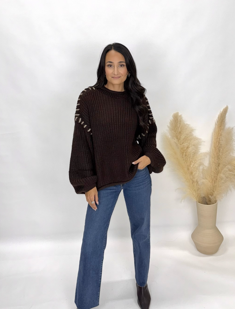 bp Contrast Stitch Sweater