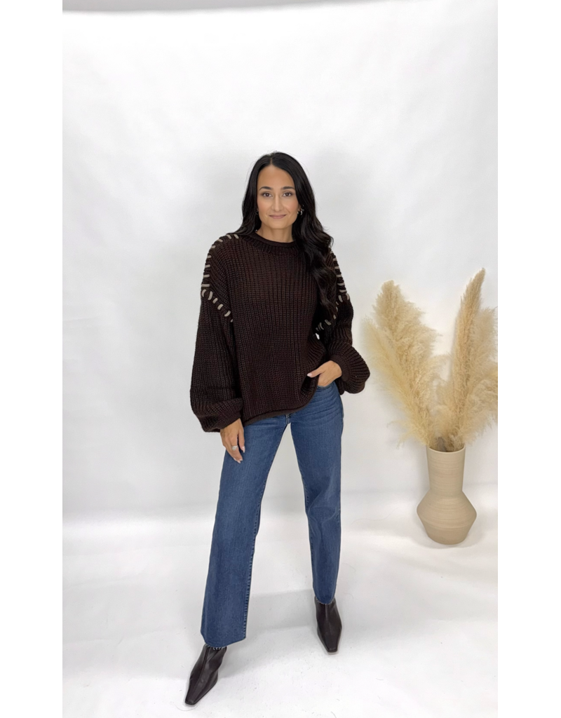 bp Contrast Stitch Sweater