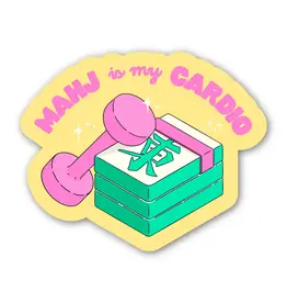 big moods "Mahj Is My Cardio" Mahjong Sticker