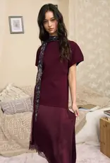 bp Ava Hem Lace Trim Midi Dress