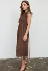 bp Gianna Polka Dot Midi Dress