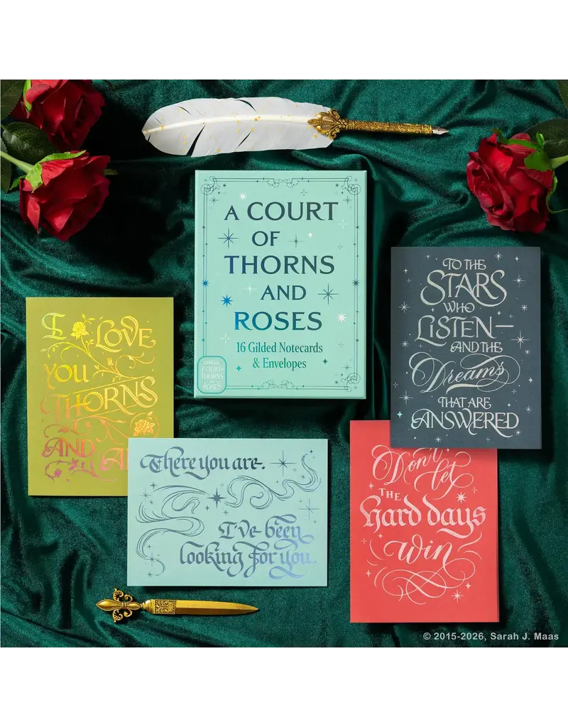 Chronicle Books ACOTAR Official Gilded Notecards