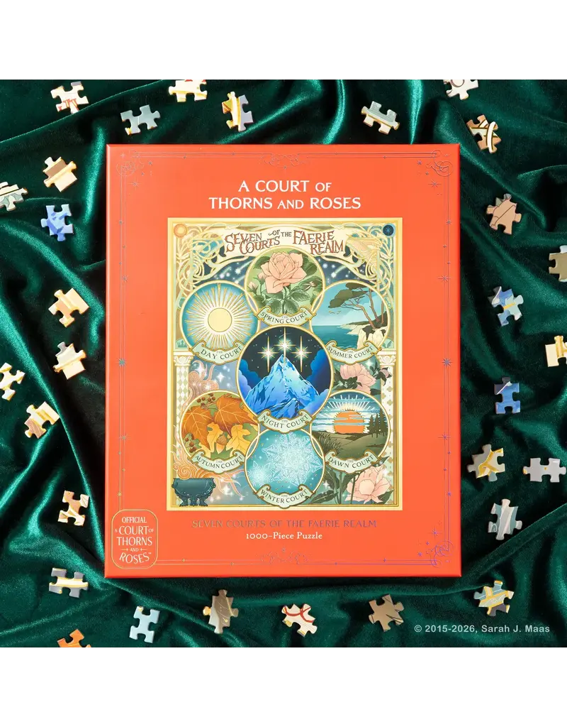 Chronicle Books ACOTAR Official Seven Courts of the Faerie Realm 1000 Piece Puzzle