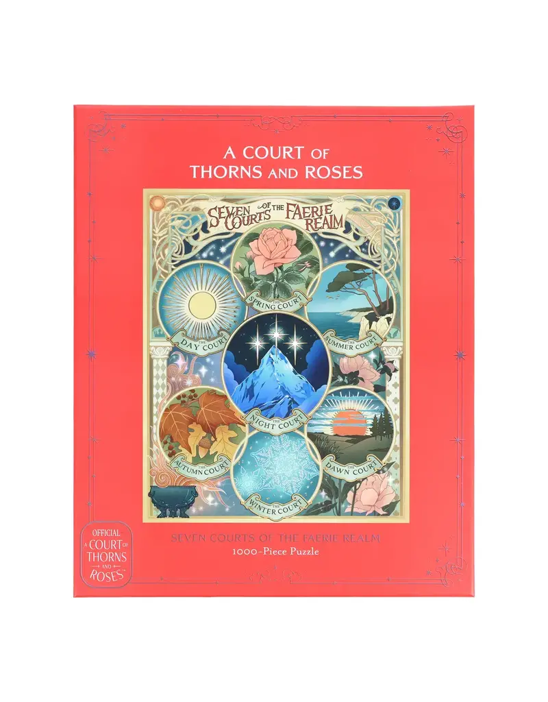 Chronicle Books ACOTAR Official Seven Courts of the Faerie Realm 1000 Piece Puzzle