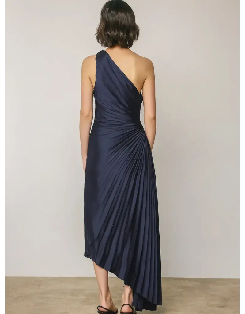 Dress Forum Satin Pleated Dress
