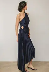 Dress Forum Satin Pleated Dress