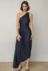 Dress Forum Satin Pleated Dress
