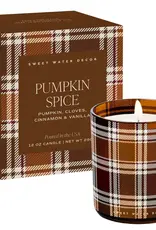 Sweet Water Decor Pumpkin Spice 12 oz Boxed Soy Candle - Fall Decor