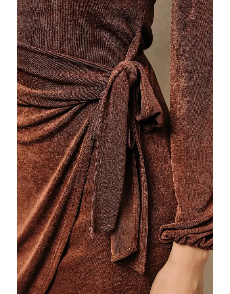 Sunday Edition Mia Faux Wrap Mini Dress