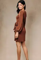 Sunday Edition Mia Faux Wrap Mini Dress