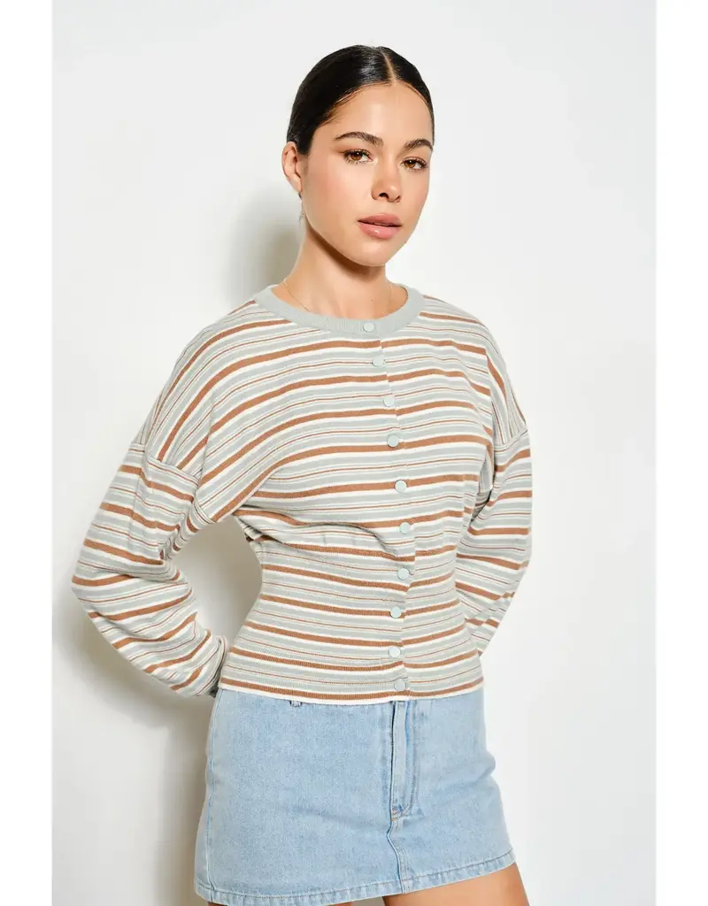 pg Veronica Striped Cardigan