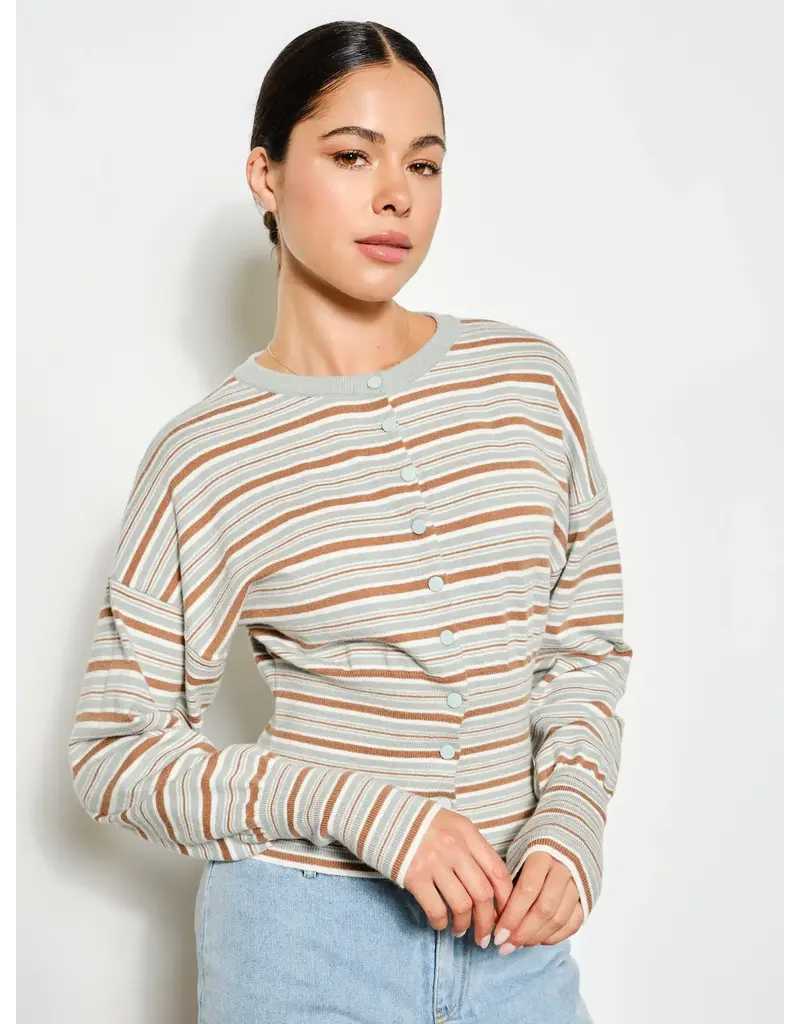 pg Veronica Striped Cardigan