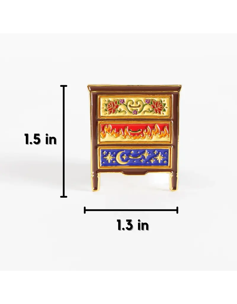kingdom of threads Feyre's Dresser Enamel ACOTAR Pin