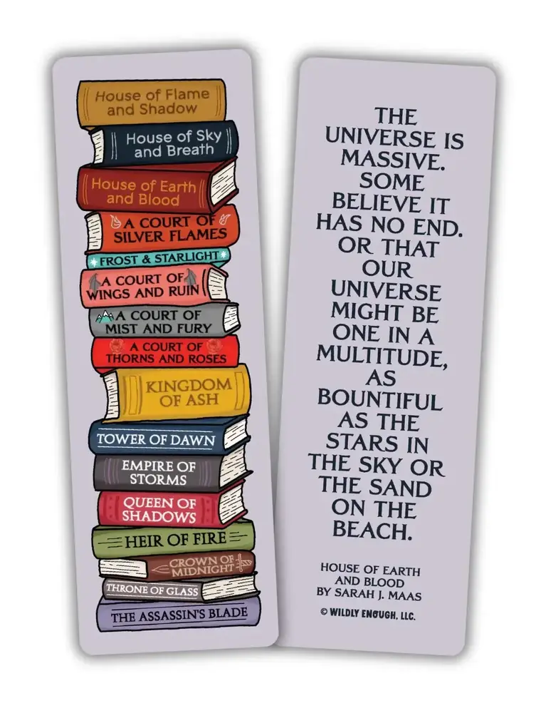 kingdom of threads Sarah J Maass Book Stack Bookmark