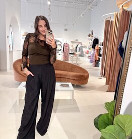 timing High Waist Wide Leg Trousers
