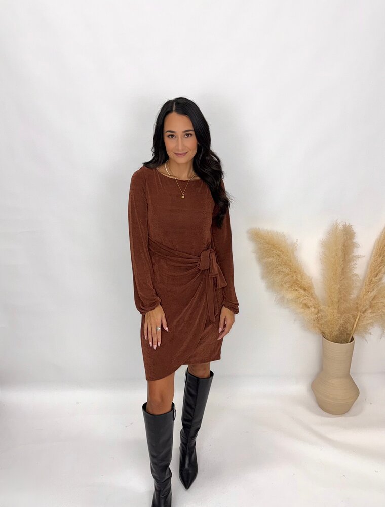 Sunday Edition Mia Faux Wrap Mini Dress