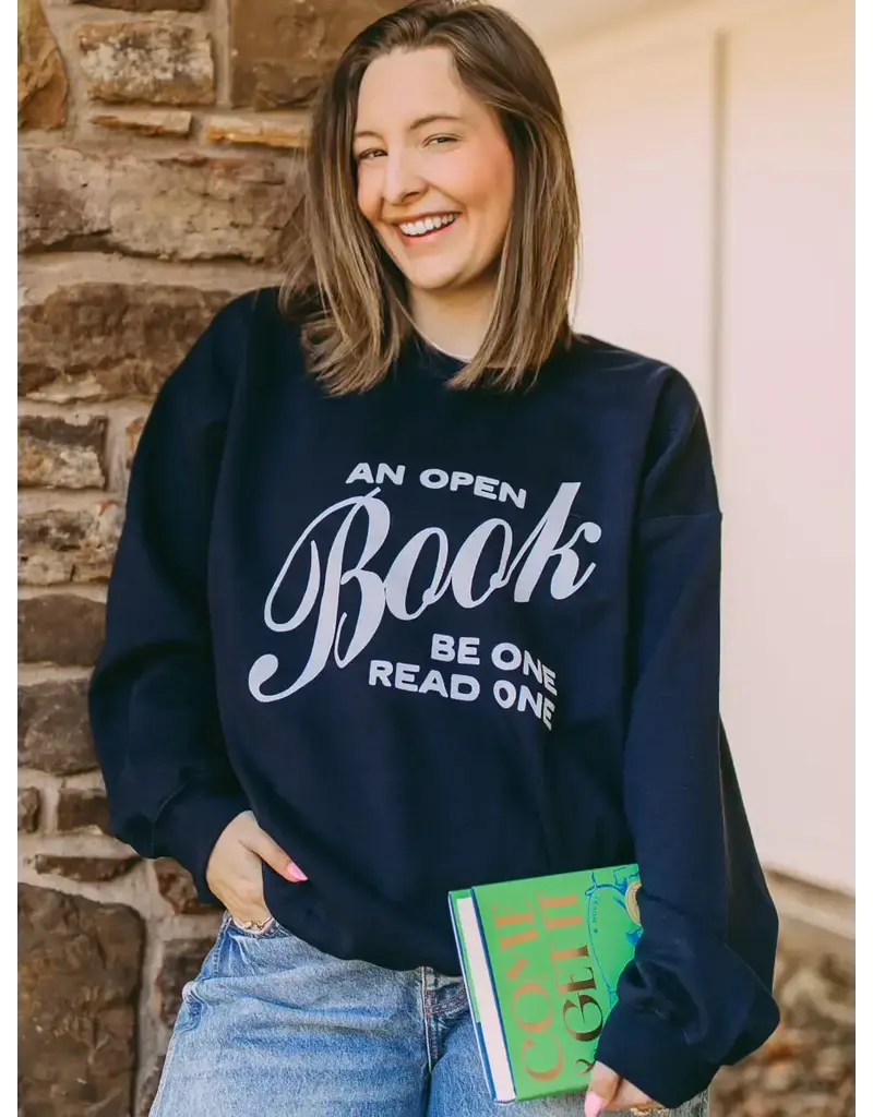 Friday + Saturday Open Book Sweatshirt
