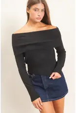 hf Off Shoulder Sweater