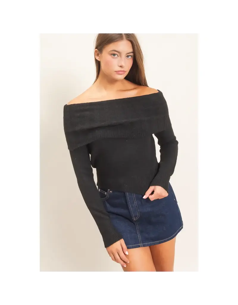 hf Off Shoulder Sweater
