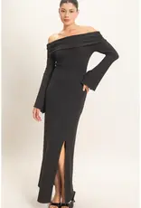 hf Off Shoulder Maxi Dress