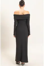 hf Off Shoulder Maxi Dress