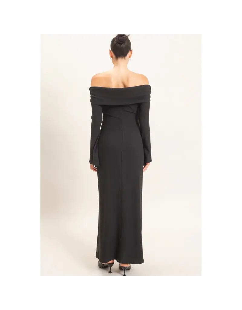 hf Off Shoulder Maxi Dress