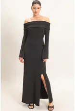 hf Off Shoulder Maxi Dress