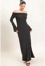 hf Off Shoulder Maxi Dress