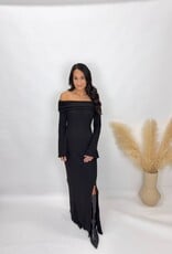 hf Off Shoulder Maxi Dress