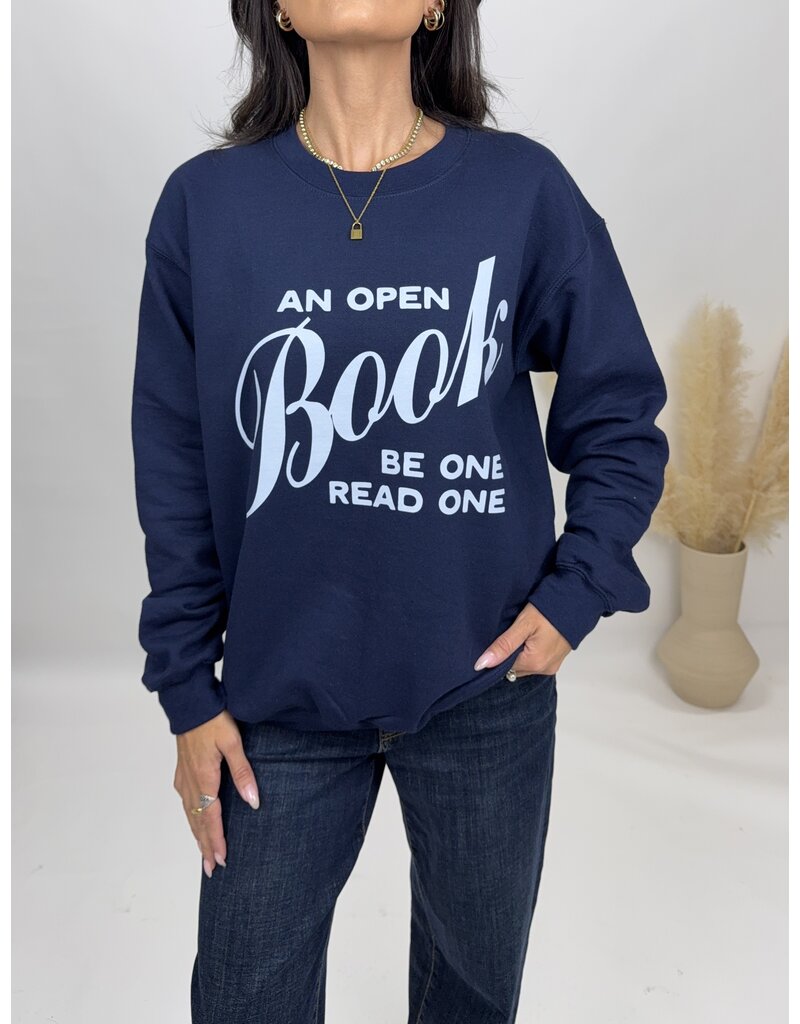 Friday + Saturday Open Book Sweatshirt