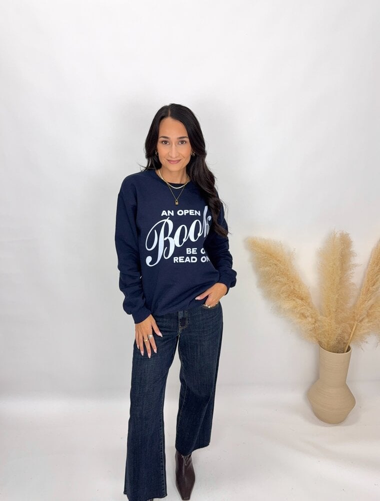 Friday + Saturday Open Book Sweatshirt