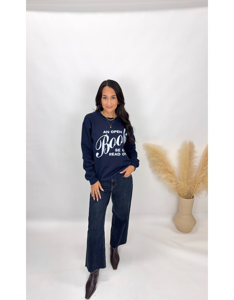 Friday + Saturday Open Book Sweatshirt