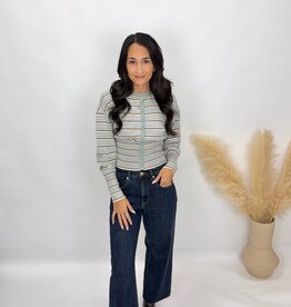 pg Veronica Striped Cardigan