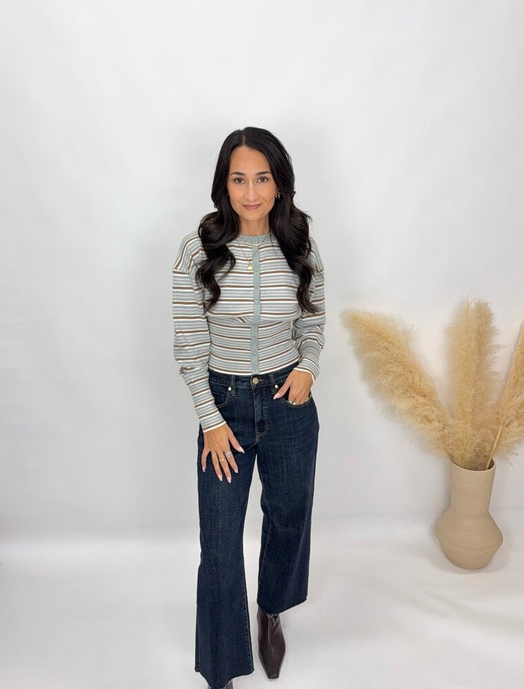 pg Veronica Striped Cardigan