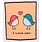 HSCo HSCO Swedish Dishcloth -  Love Birds