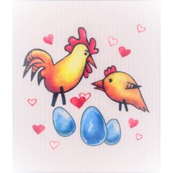 HSCo HSCO Swedish Dishcloth -  Peep/Chicken