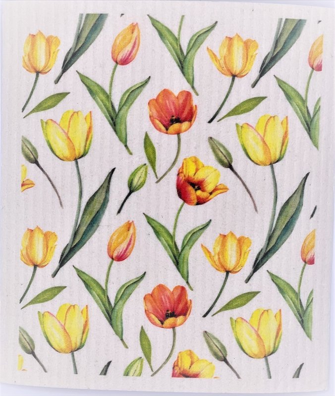 HSCo HSCO Swedish Dishcloth -  Tulips