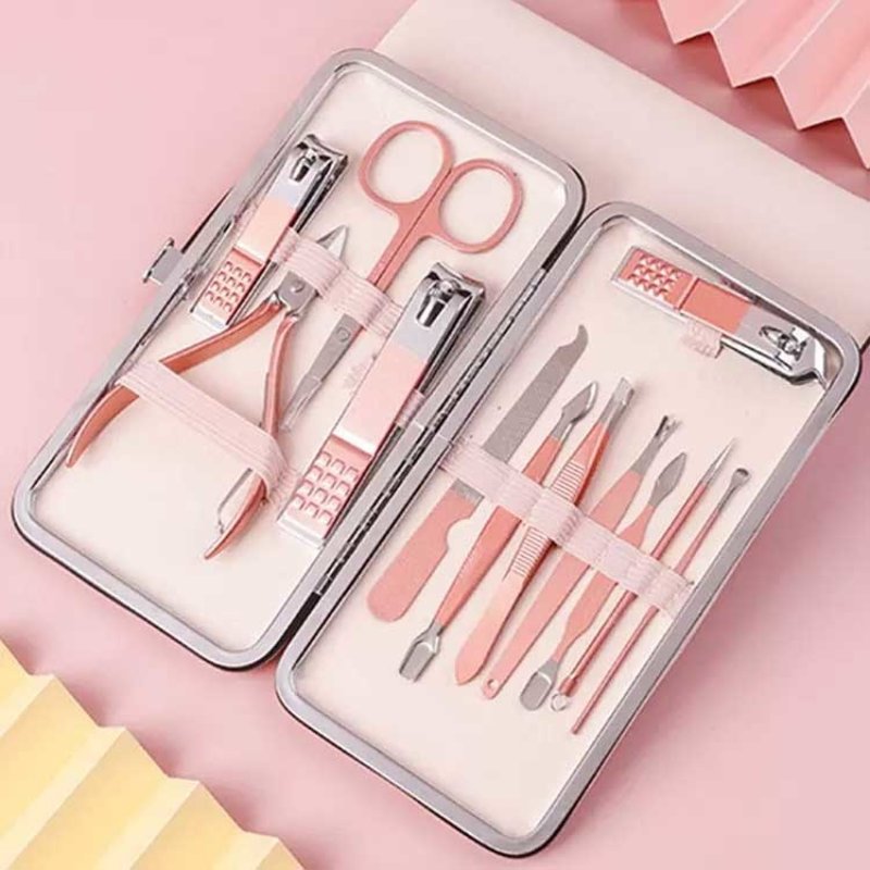 12 unit - Gradient Pastel / Pink Manicure Set