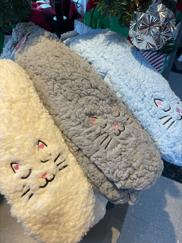 Fuzzy Cat Sleep Socks