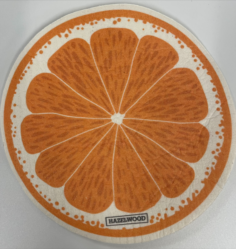 HSCo Round Swedish Dishcloth Orange  Slice