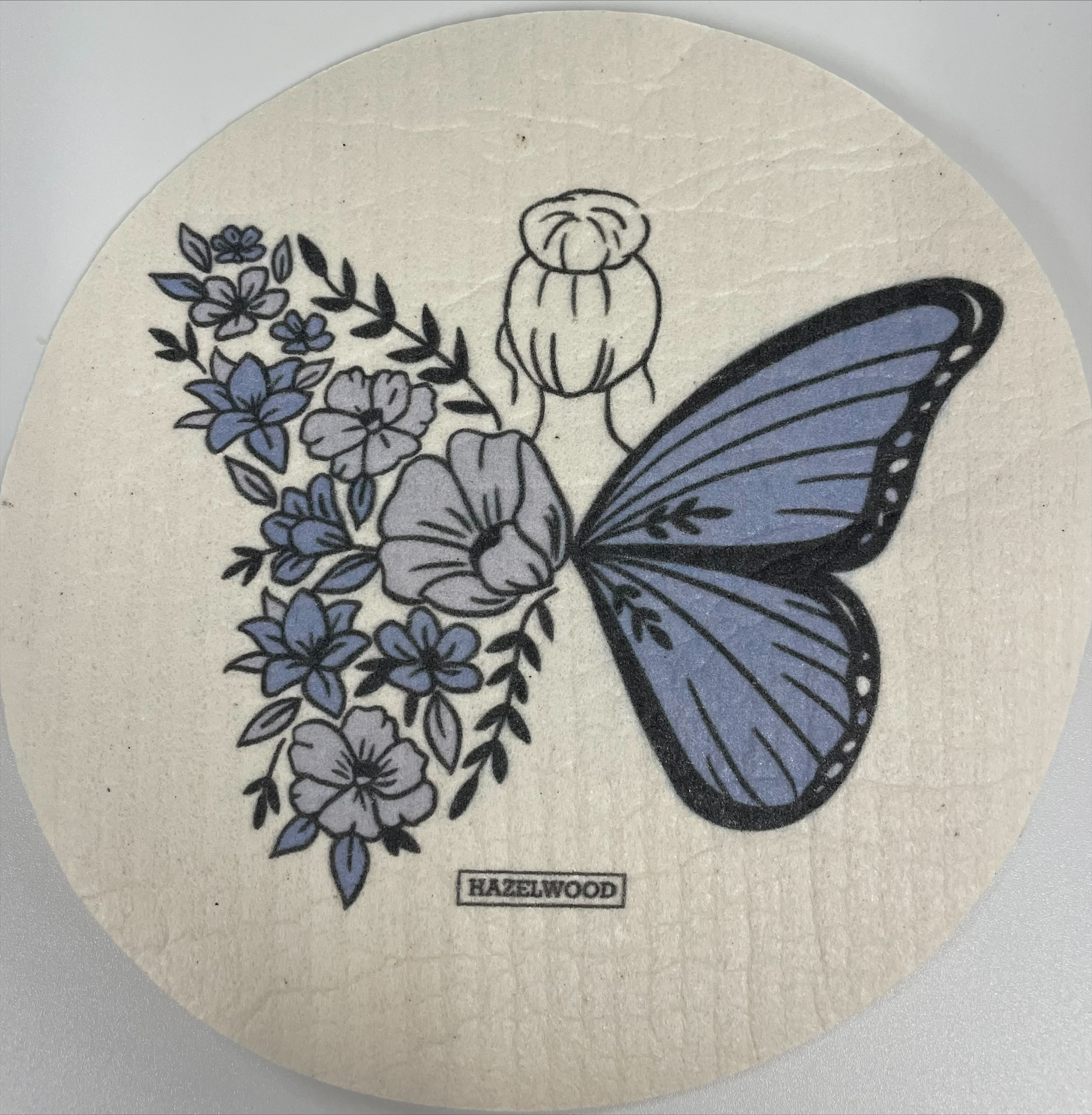 Round Swedish Dishcloth Still Blooming - Hazelwood