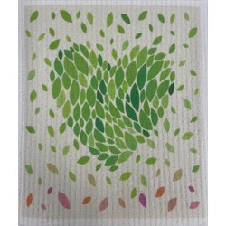 HSCo Swedish Dishcloth Leaf Heart