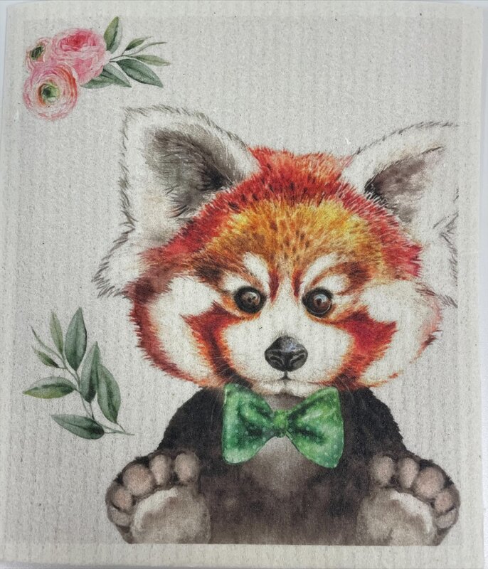 HSCo Swedish Dishcloth Red Panda