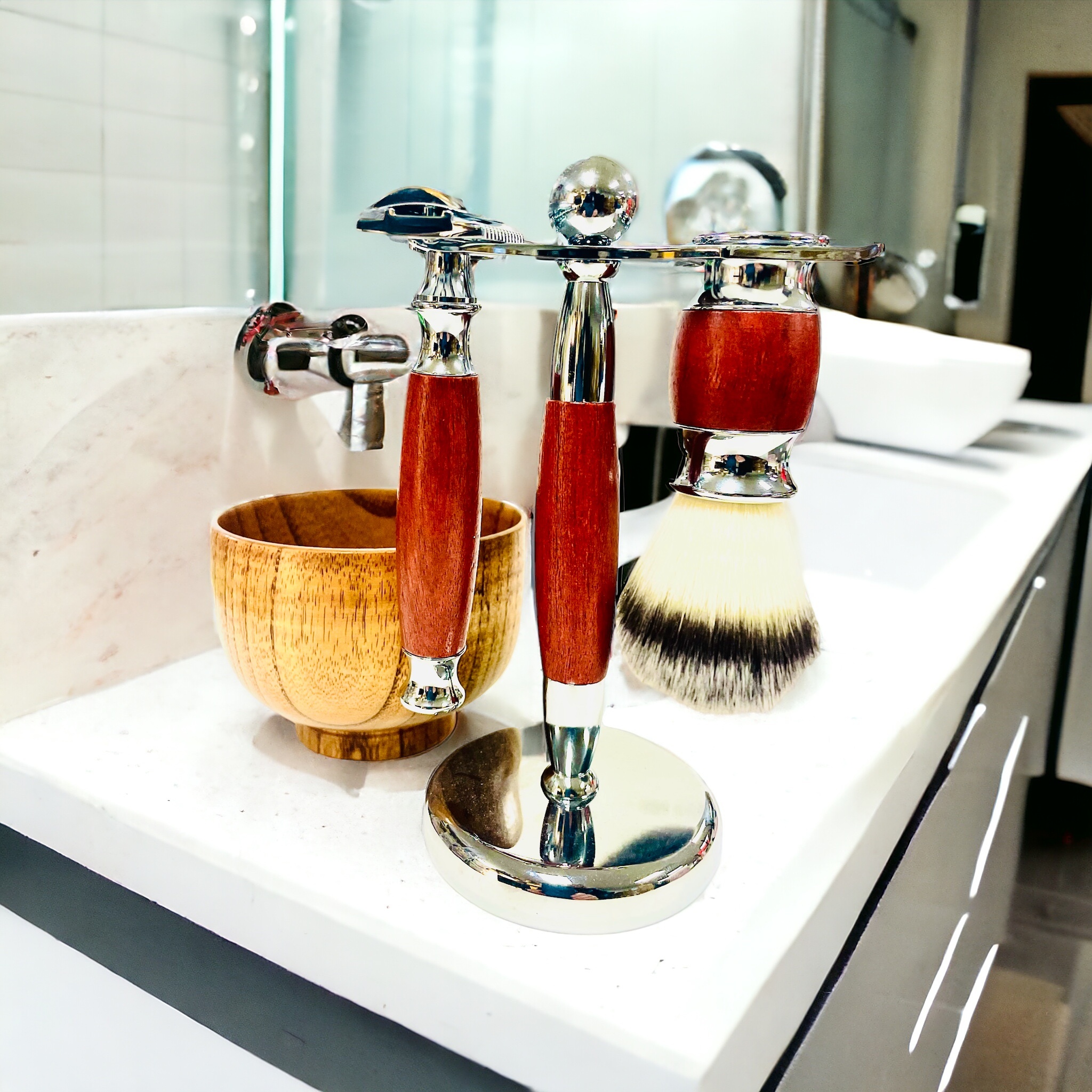 Luxury Men's Shaving Razor Kit - Hazelwood