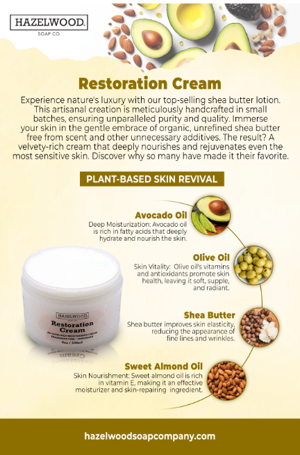 HSCo Restoration Cream - Handcrafted in NC with Organic & Raw Shea Butter