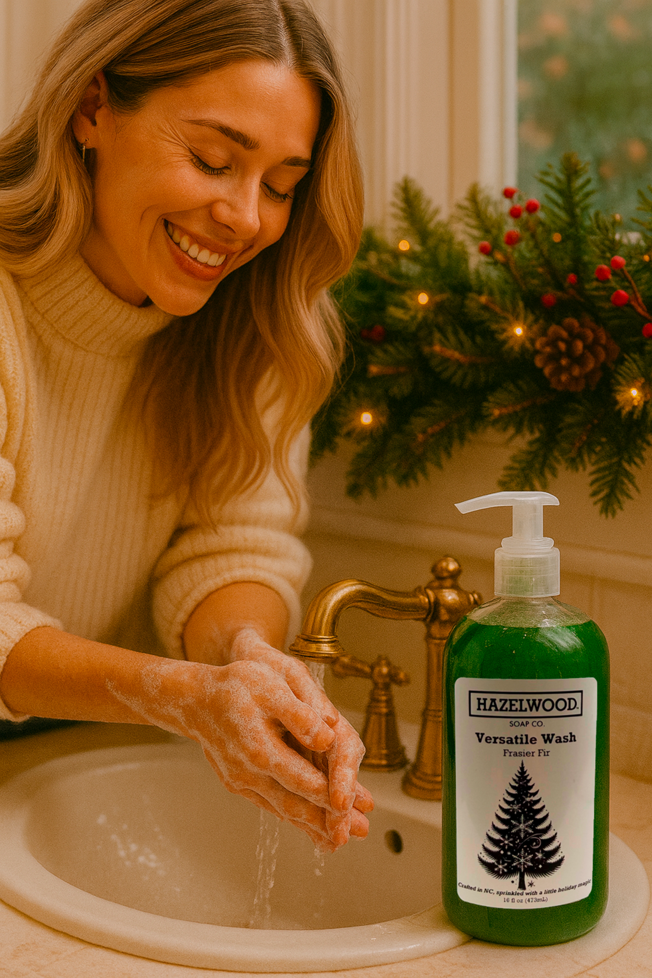 Frasier Fir Hand & Body Wash Gentle, ParabenFree Cleanser Hazelwood