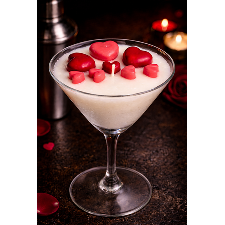HSCo Sweetheart Soy Wax Martini Candle