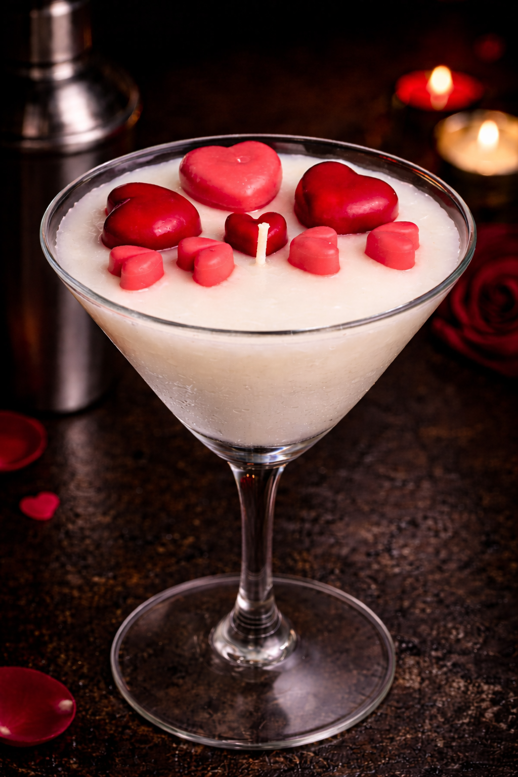 HSCo Sweetheart Soy Wax Martini Candle